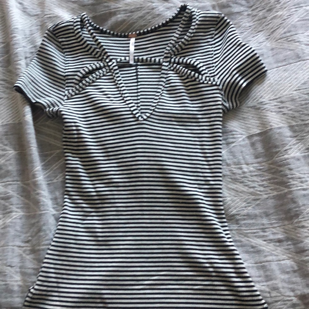 Free People, Short sleeve shirt.